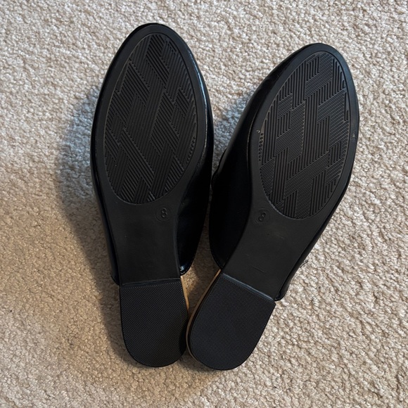 Alpine Swiss Black Mules with Silver Accent - Picture 4 of 4